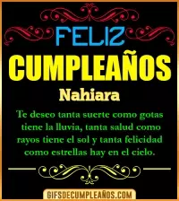 GIF Frases de Cumpleaños Nahiara